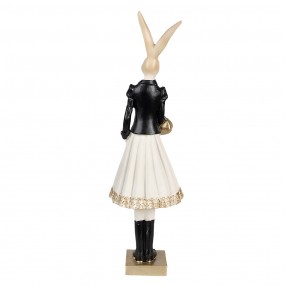 26PR4003 Statuetta Coniglio 32 cm Marrone Poliresina Decorazione di Pasqua