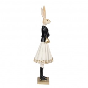 26PR4003 Figurine Lapin 32 cm Marron Polyrésine Décoration de Pâques