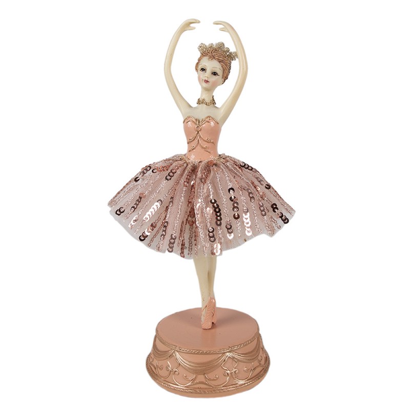 65253 Carillon Ballerina  Ø 11x29 cm Rosa Poliresina