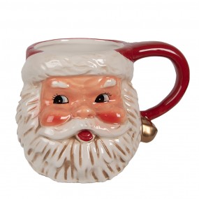 26CEMU0134 Mok Kerstman 450 ml Rood Keramiek Kerstdecoratie