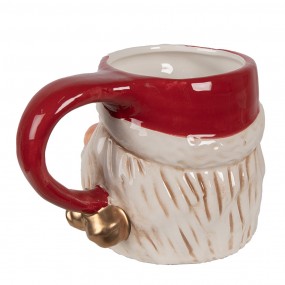 26CEMU0134 Mok Kerstman 450 ml Rood Keramiek Kerstdecoratie