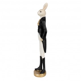26PR4006 Statuetta Coniglio 40 cm Beige Poliresina Decorazione di Pasqua