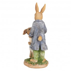 26PR4094 Figurine Rabbit 21 cm Brown Polyresin Easter Decoration