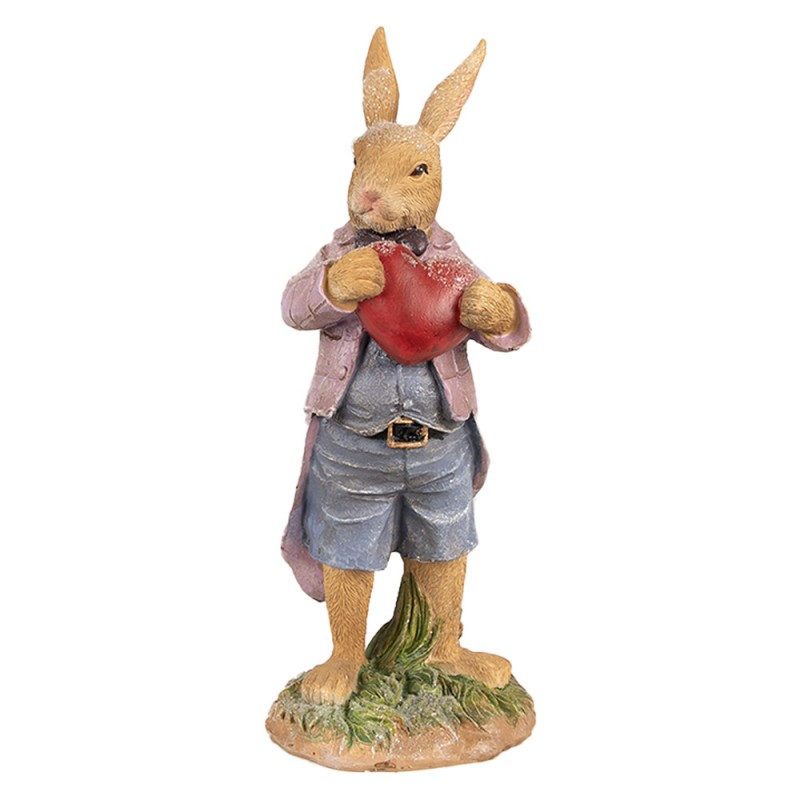 6PR4095 Figurine Rabbit 20 cm Brown Polyresin Easter Decoration