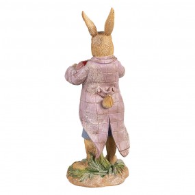 26PR4095 Statuetta Coniglio 20 cm Marrone Poliresina Decorazione di Pasqua