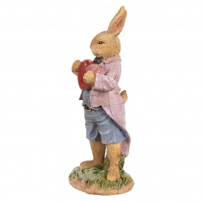26PR4095 Figurine Rabbit 20 cm Brown Polyresin Easter Decoration
