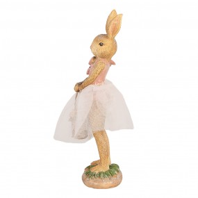 26PR4096 Figurine Rabbit 21 cm Brown Polyresin Easter Decoration