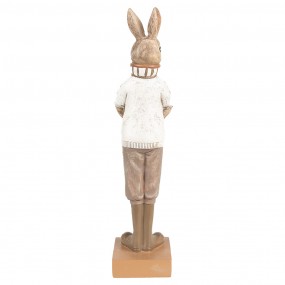 26PR5000 Figurine Rabbit 28 cm Brown Beige Polyresin