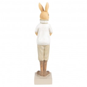 26PR5001 Figurine Rabbit 28 cm Brown Green Polyresin