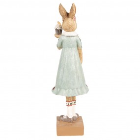 26PR5002 Figurine Rabbit 28 cm Brown Green Polyresin