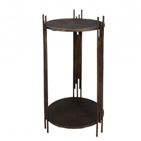 25Y1154 Side Table 42x41x89 cm Brown Iron Round Coffee Table