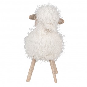 265274 Figurine Mouton 30 cm Blanc Plastique