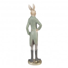 26PR4010 Figurine Rabbit 40 cm Beige Green Polyresin Easter Decoration