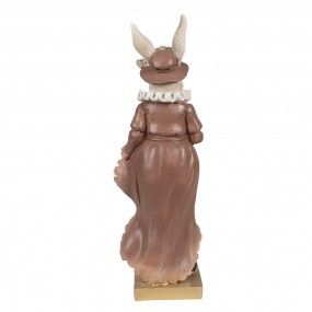 26PR4128 Statuetta Coniglio 30 cm Beige Marrone  Poliresina Decorazione di Pasqua
