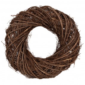 26RO0601 Wreath Ø 45 cm Brown Wood