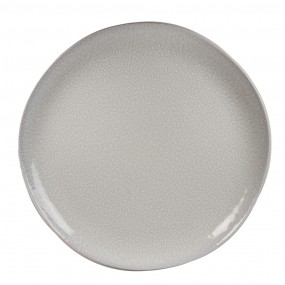 26CEDP0101 Breakfast Plate Ø 20 cm Grey Ceramic Plate