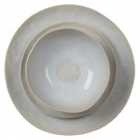 26CEDP0101 Breakfast Plate Ø 20 cm Grey Ceramic Plate