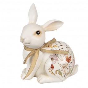 26PR4126 Figurine Lapin 20 cm Beige Polyrésine Décoration de Pâques