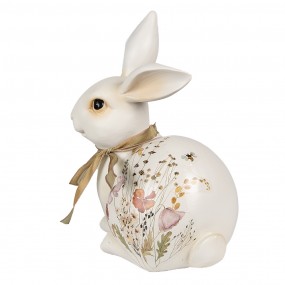 26PR4126 Figurine Lapin 20 cm Beige Polyrésine Décoration de Pâques