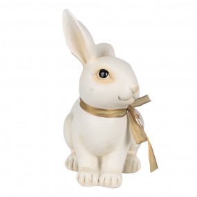 26PR4126 Figurine Lapin 20 cm Beige Polyrésine Décoration de Pâques