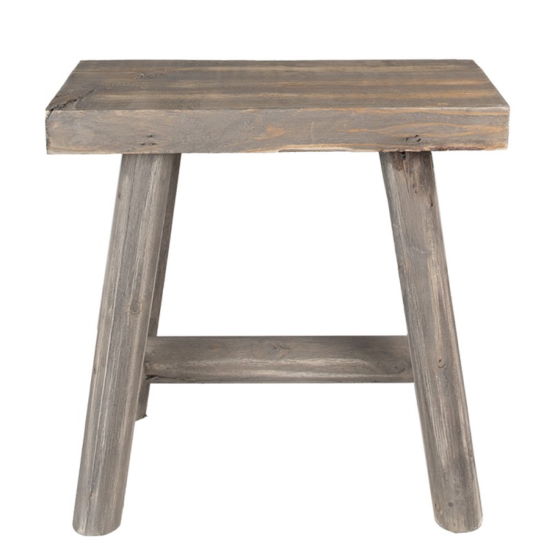 6H2359 Plant Table 38x18x38 cm Brown Wood Foot stool