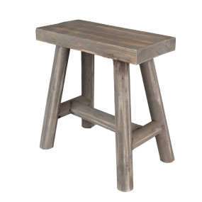 26H2359 Plant Table 38x18x38 cm Brown Wood Foot stool