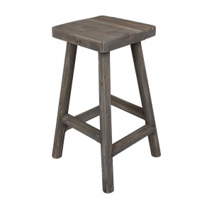26H2360 Plant Table 30x30x58 cm Brown Wood Foot stool