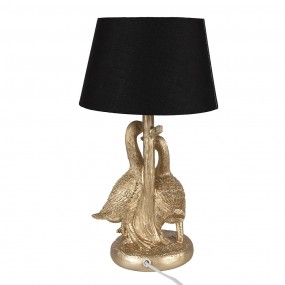 26LMC0080 Table Lamp Duck Ø 20x37 cm Gold colored Black Polyresin Desk Lamp