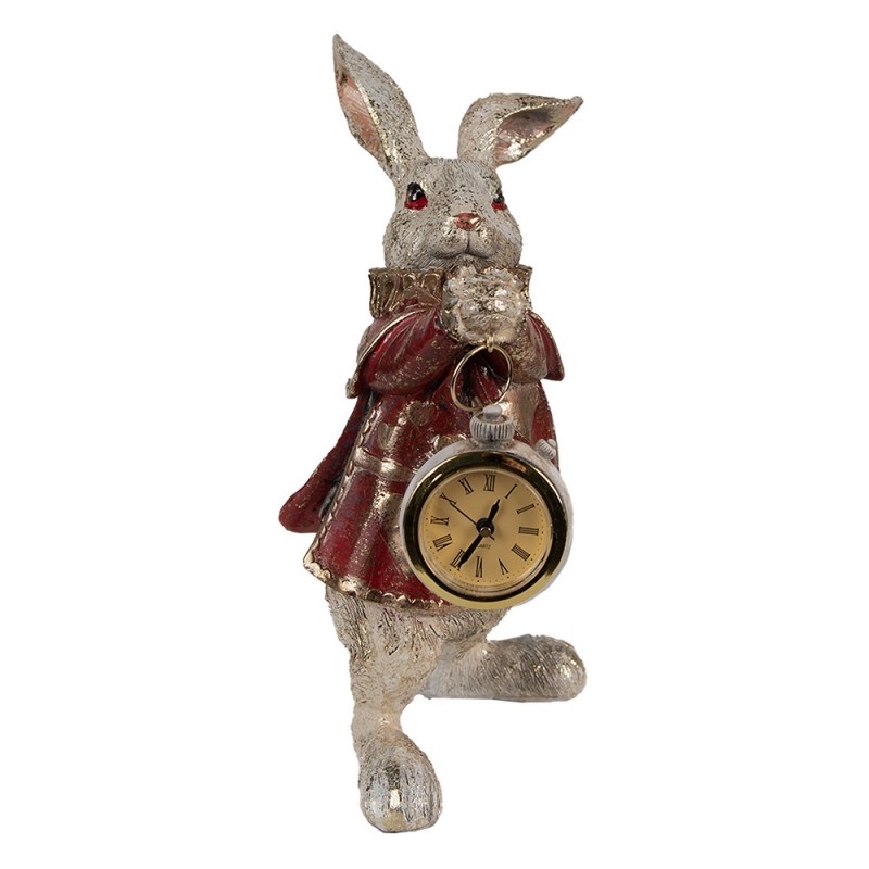 6PR1253 Figurine Lapin 14x13x25 cm Couleur or Polyrésine Accessoires de maison