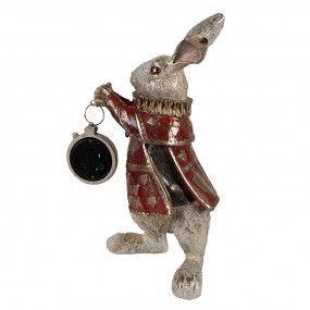 26PR1253 Figurine Lapin 14x13x25 cm Couleur or Polyrésine Accessoires de maison