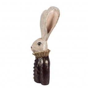 6PR4092 Figurine Rabbit 20 cm White Polyresin Easter Decoration