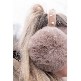 2JZCEW0001CH Earmuffs for Girls Brown Polyester Women's Ear Wamers