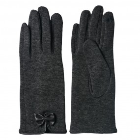 2JZGL0045 Winter Gloves 8x24 cm Grey Cotton Polyester