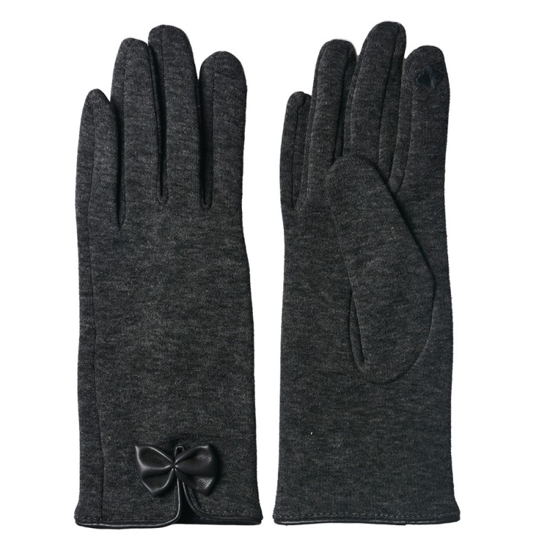 JZGL0045 Winter Gloves 8x24 cm Grey Cotton Polyester