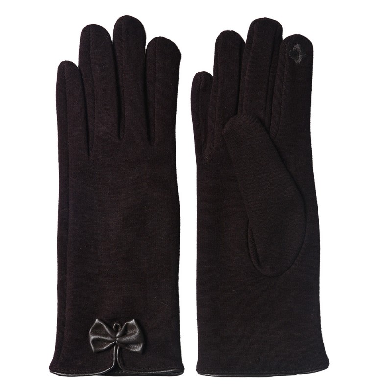 JZGL0046 Winter Gloves 8x24 cm Brown Cotton Polyester