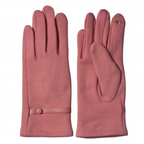 2JZGL0047P Handschoenen Winter  8x24 cm Roze Katoen Polyester