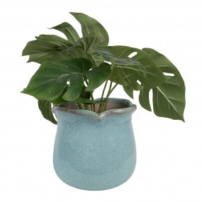 26CE1714BL Planter Ø 16x15 cm Blue Ceramic Flower Pot