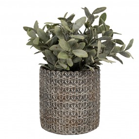 26TE0494S Innenblumentopf Ø 11x12 cm Grau Stein Pflanzentopf