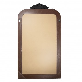 252S154 Spiegel  90x158 cm Zwart Goudkleurig Hout Rechthoek Grote Spiegel