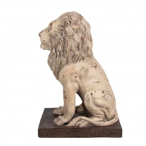 26MG0043 Decorative Figurine Lion 30x23x45 cm Beige Brown Ceramic material