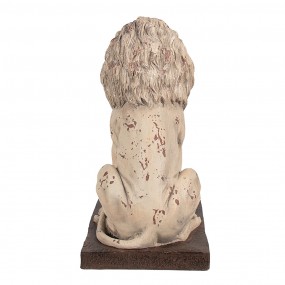 26MG0043 Statuetta decorativa Leone 30x23x45 cm Beige Marrone  Materiale ceramico