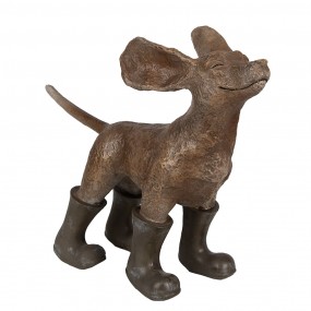 26PR5064 Decorative Figurine Dog 29x10x23 cm Brown Green Polyresin