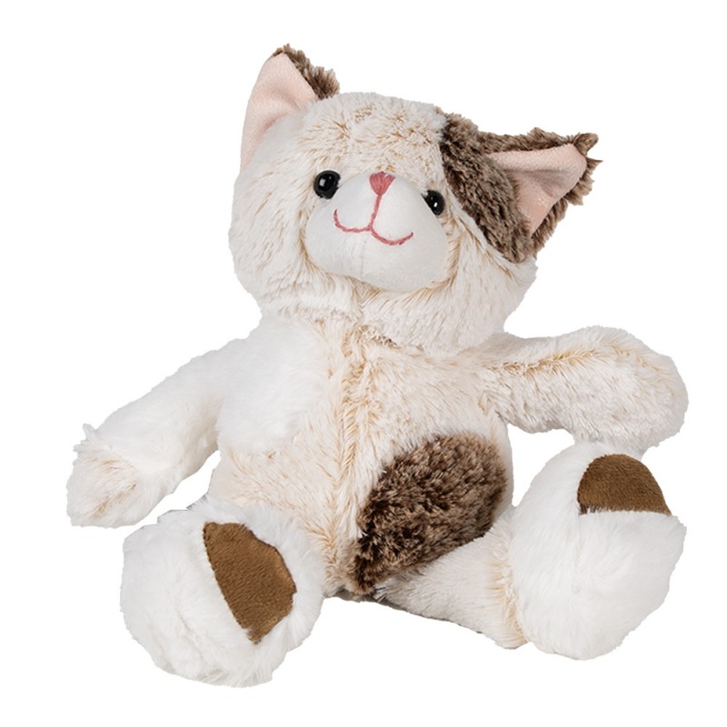 TW0588 Stuffed toy Cat 30 cm Beige Plush