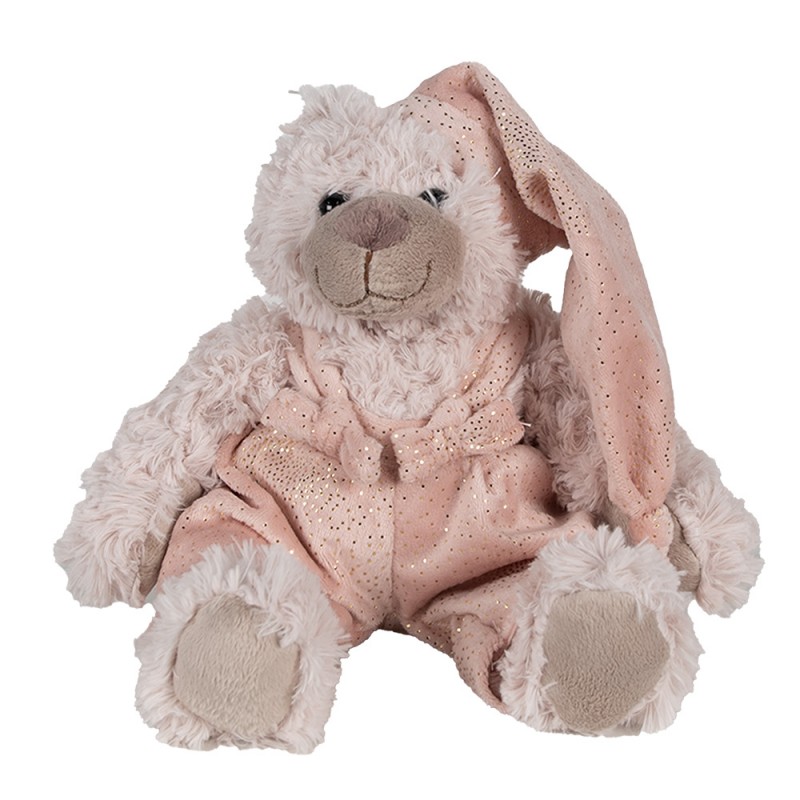 TW0593 Stuffed toy Bear 22 cm Pink Plush