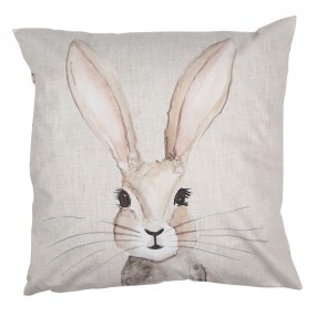2RUB22 Cushion Cover 45x45 cm Beige Polyester Rabbit Pillow Cover