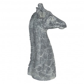26PR3200 Figurine Girafe 24x22x47 cm Gris Blanc Polyrésine Accessoires de maison
