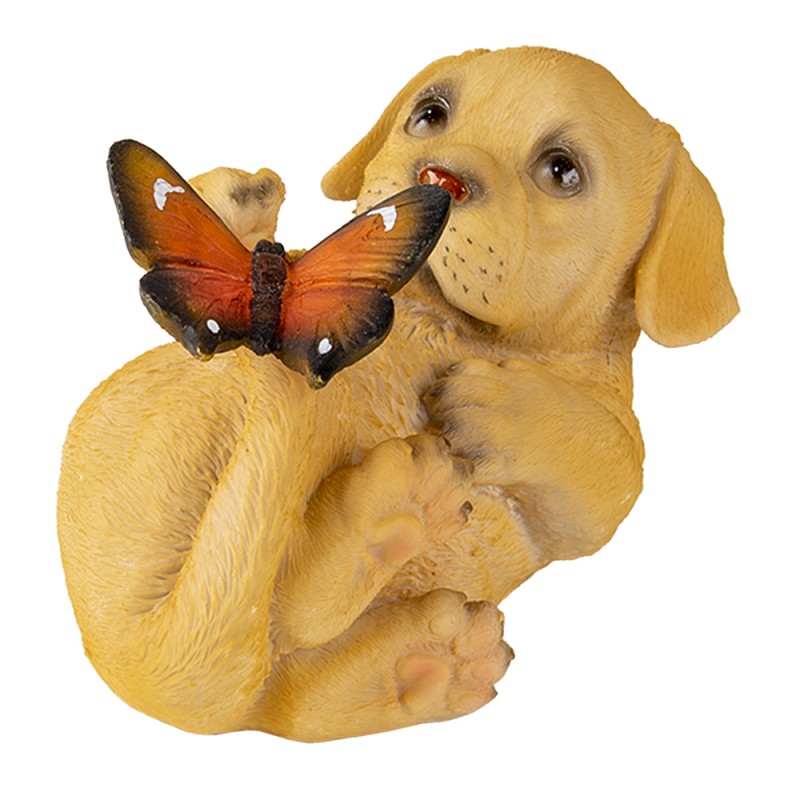6PR3364 Figurine Dog 14x9x10 cm Brown Polyresin Home Accessories