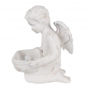 26MG0042 Decorative Figurine Angel 36x39x51 cm White Ceramic material