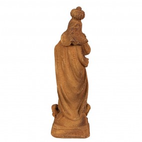 26PR4061 Decoratie Beeld Maria 19 cm Bruin Polyresin Religious sculpture