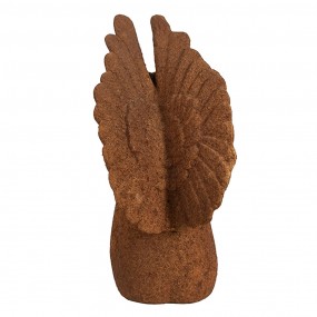 26PR4065 Decorative Figurine Angel 15 cm Brown Polyresin Religious sculpture